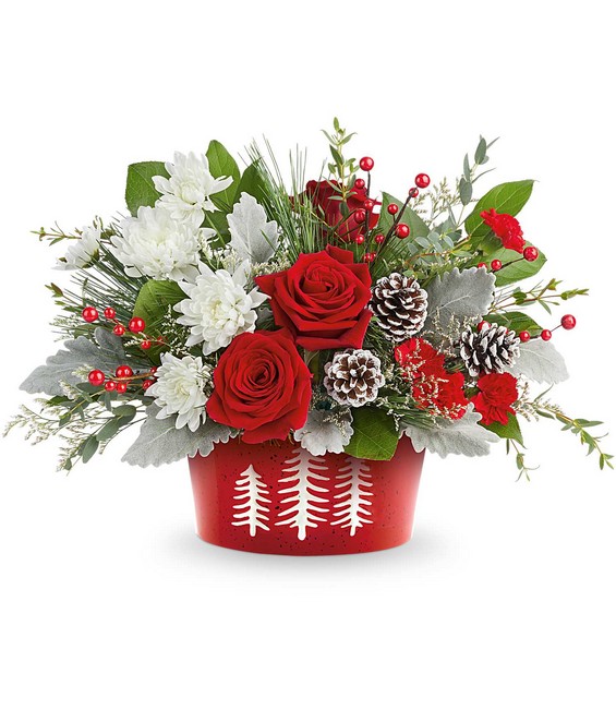 Snowy Pines Centerpiece